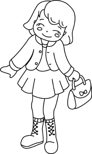 Poupée 09 - Coloriages divers - Coloriages - 10doigts.fr